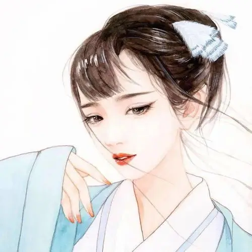 追剧少女头像